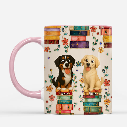 8013MUK2 3d printing effect personalised book and dog mug for dog lovers 8013m6dzc_71d6df56 d1c6 490e a49e b99700459cfe