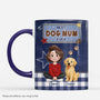 8016MUK1 3d printing effect personalised best dog dad ever denim mug 8016mclwc