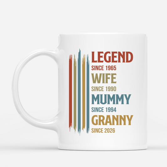 8017MUK1 personalised legend wife mummy granny mug_ for mothers day 8017m8pha