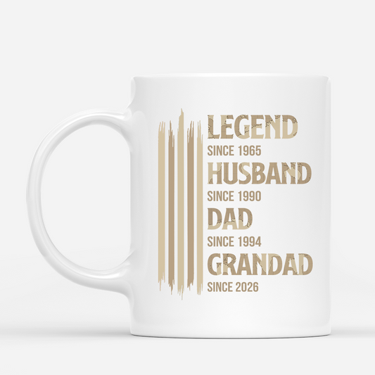 8022MUK1 personalised legend husband dad grandad mug_ for fathers day 8022m8phb