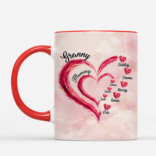 8031MUK1 personalised mummy granny watercolor coffee mug_ for grandma 8031mtqaa