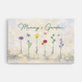 8042CUK1 personalised grannys garden painting_ canvas for mothers day_ 8042ctqta