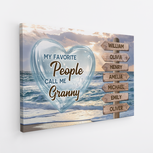 8044CUK2 personalised street sign canvas_ with names for grannygrandad 8044ctqhb