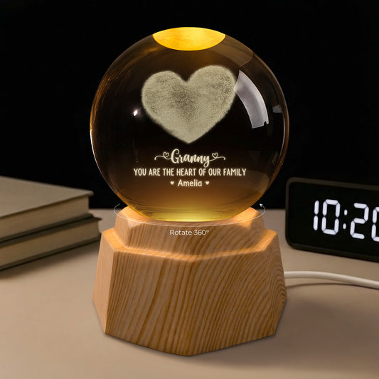 8059LUK2 personalised dadmum you are the heart of our family_ 3d crystal ball lamp 8059l6pma