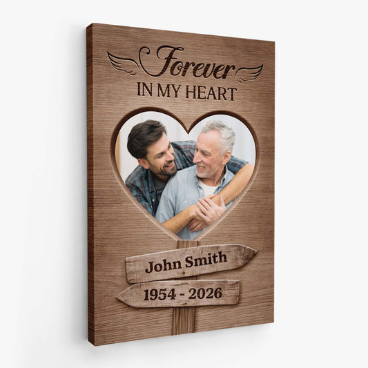 8061CUS2 forever loved forever missed photo canvas custom memorial gifts 8061ccqmi