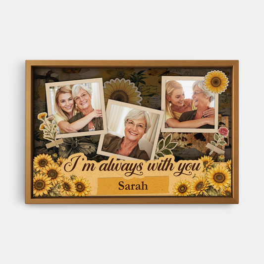 8068CUK1 3d printing effect personalised photo memorial canvas print for himher 8068c3fwa