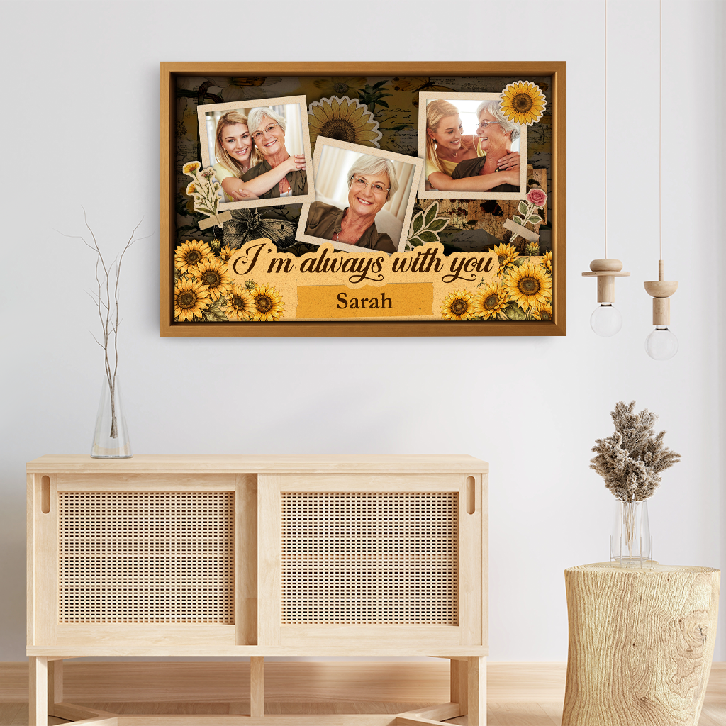 8068CUK3 3d printing effect personalised photo memorial canvas print for himher 8068c3fwa