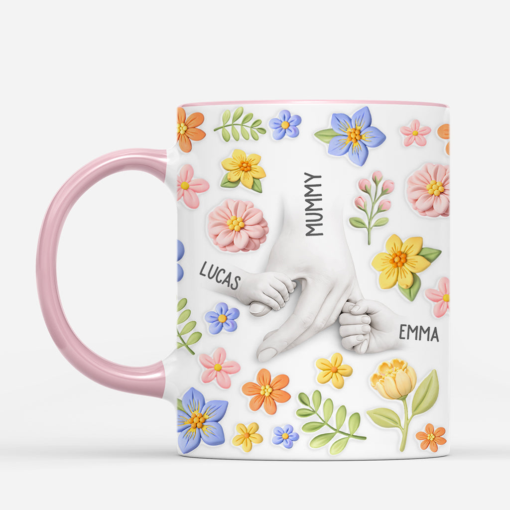 8069MUK2 3d printing effect personalised flower mug for mothers day for mumgranny 8069msz5a