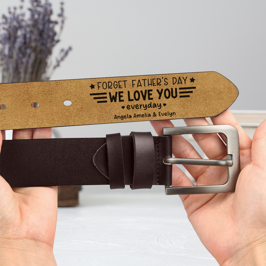 8085JUK1 personalised forget fathers day we love you everyday engraved leather belt 8085jsvhb_2