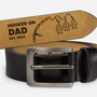 8094JUS1 hooked on papa engraved leather belt custom gifts for dadgrandpa 8094jskab