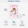 8100RUK3 personalised i love you mumdad rectangle acrylic plaque with photo 8100r8kaa