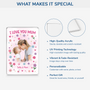 8100RUK4 personalised i love you mumdad rectangle acrylic plaque with photo 8100r8kaa