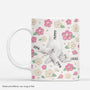 8118MUK1 3d printing effect personalised pearl flower mug for mumgrandma 8118m6qca