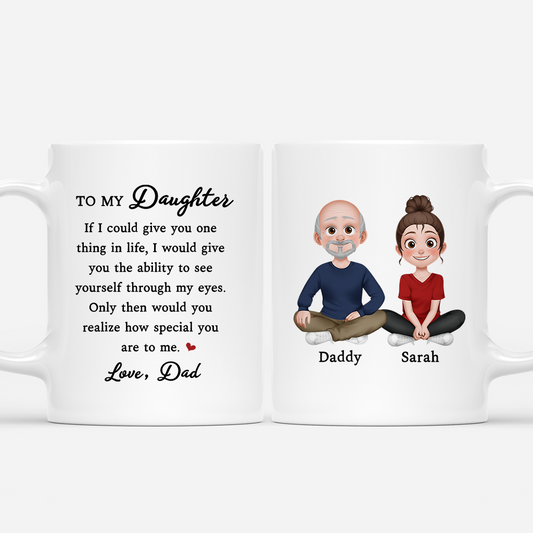 8122MUK1 personalised to my daughterson love you mug 8122m6xwa