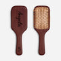 8125AUK1 personalised engraved wooden hairbrush with name and flower for her 8125aq6pca