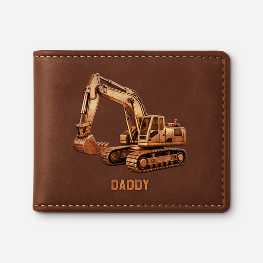 8131JUS1 3d printing effect crane leather wallet custom gifts for dadgrandpa 8131j6hmb