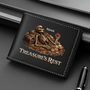 8132JUK2 3d printing effect personalised treasures rest leather wallet for men 8132j6xmb
