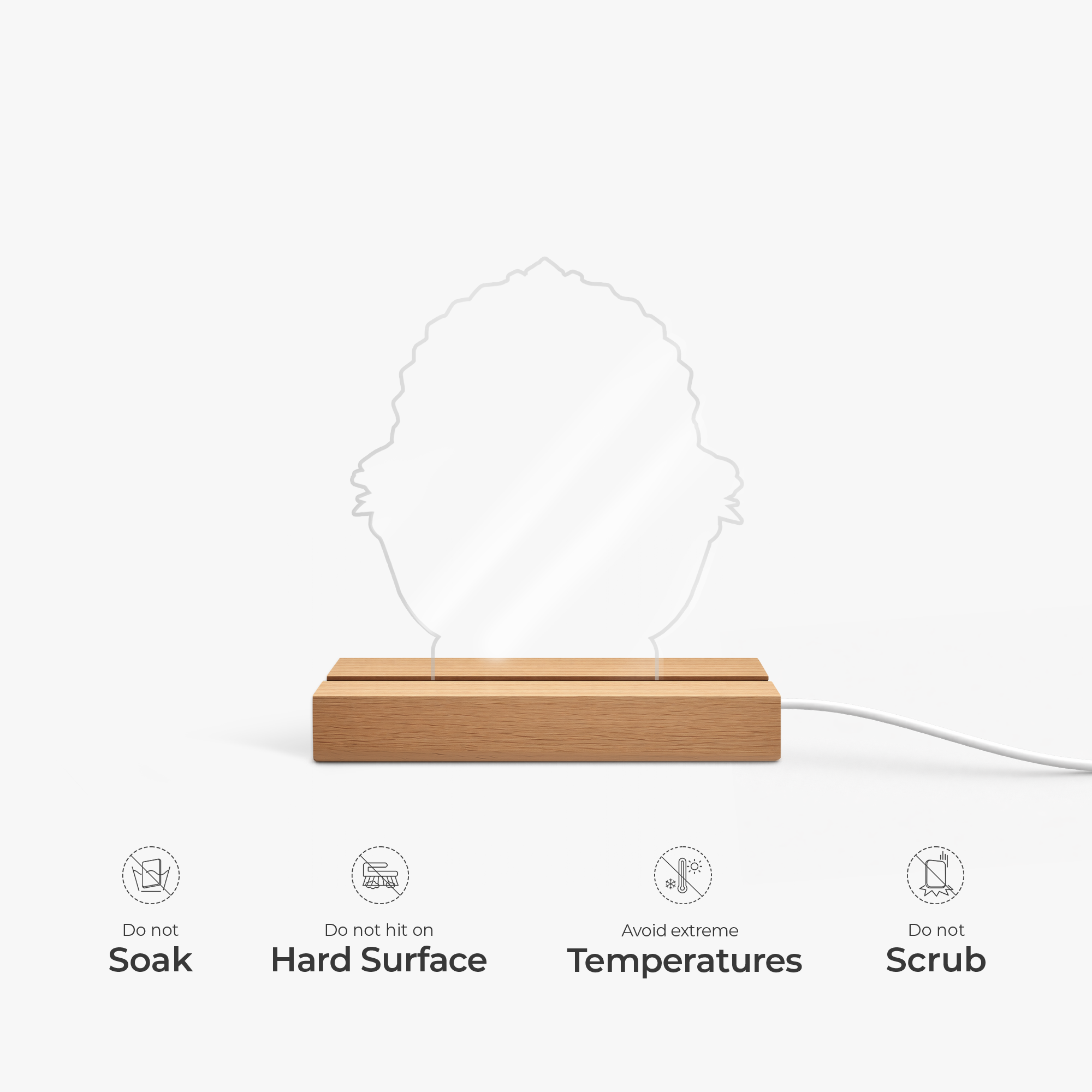 8142LUS3 hologram rose basket night light custom gifts for momgrandma 8142ltkwa