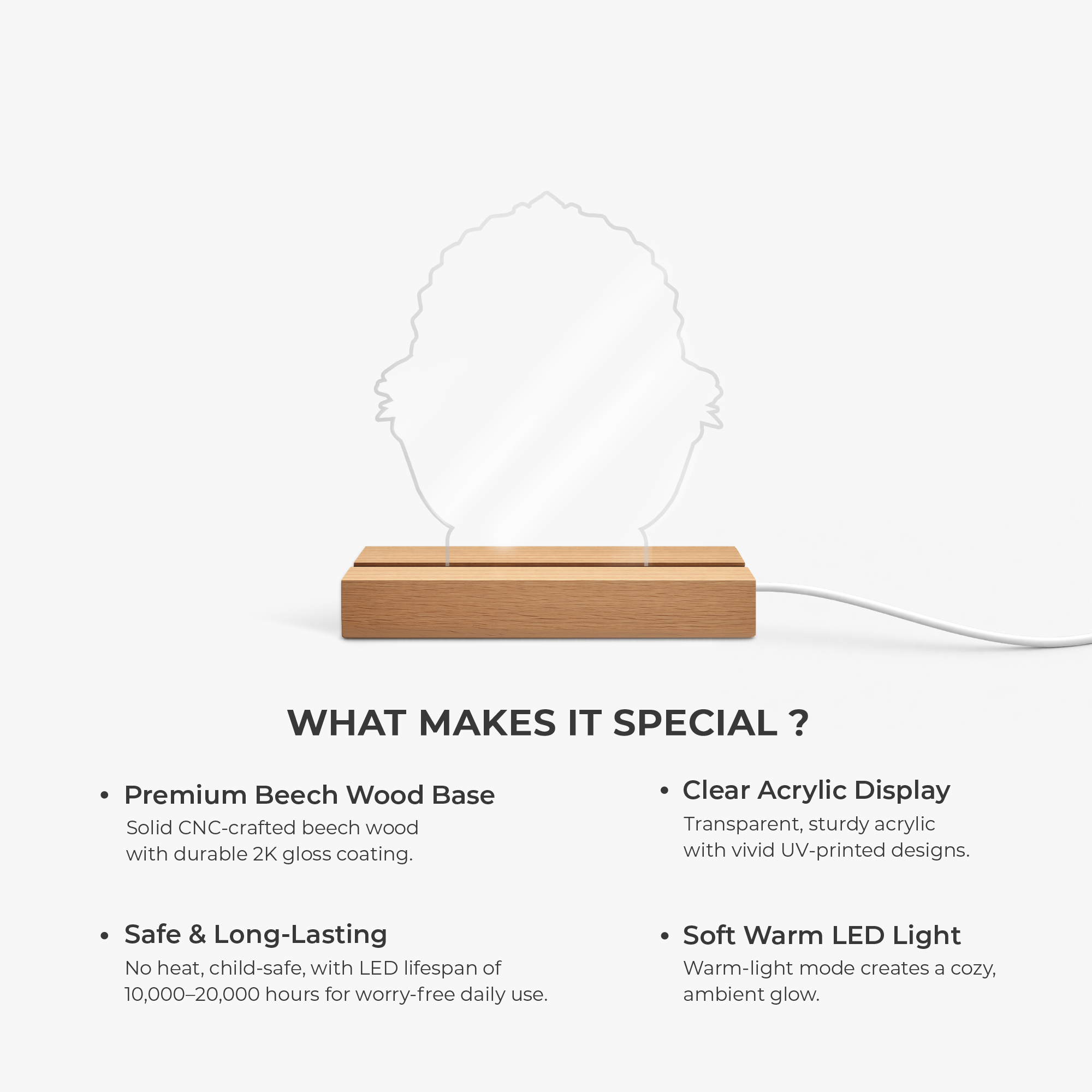 8142LUS4 hologram rose basket night light custom gifts for momgrandma 8142ltkwa