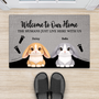 8143DUS2 personalized rabbit doormat welcome to my home doormat 8143dak5i