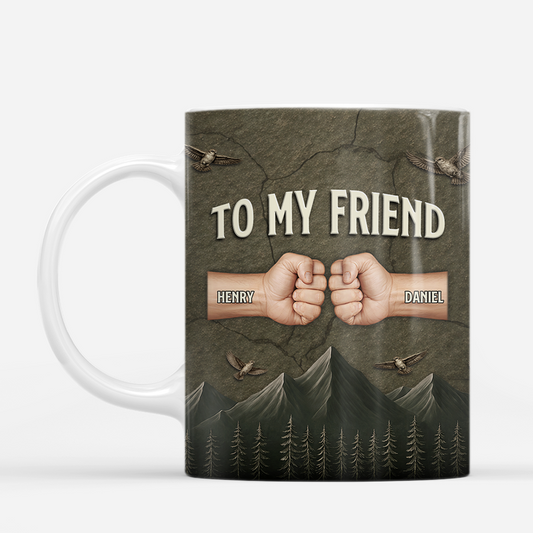 8148MUK2 3d printing effect personalised once a brother aways a brother mug 8148m3dhe