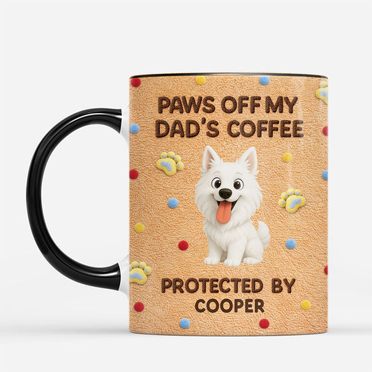 8159MUK2 personalised paws off my mums coffee mug for dog lovers 8159mnvwc