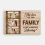 8162CUK1 personalised the love of a family is lifes greatest blessing_ photo canvas_ for mumdad 8162csfwi