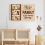 8162CUK3 personalised the love of a family is lifes greatest blessing_ photo canvas_ for mumdad 8162csfwi