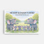 8168CUK1 personalised elephant family wall art canvas for mum and dad 8168cnvmi_1