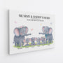 8168CUK1 personalised elephant family wall art canvas for mum and dad 8168cnvmi_2
