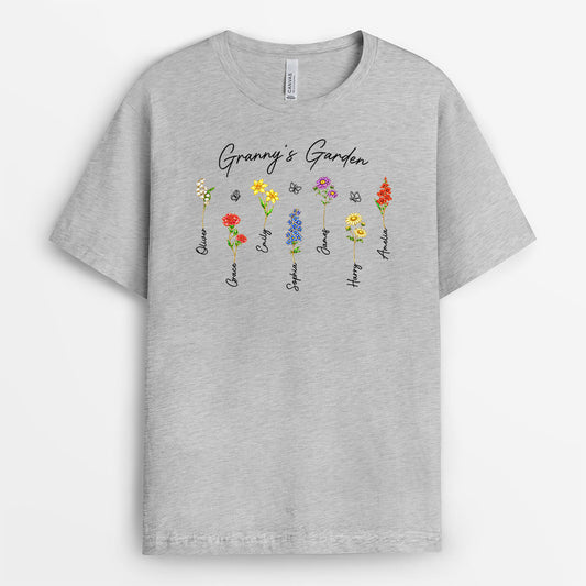 8171AUK1 personalised grannymummys garden shirt with names 8171a8v5a_2