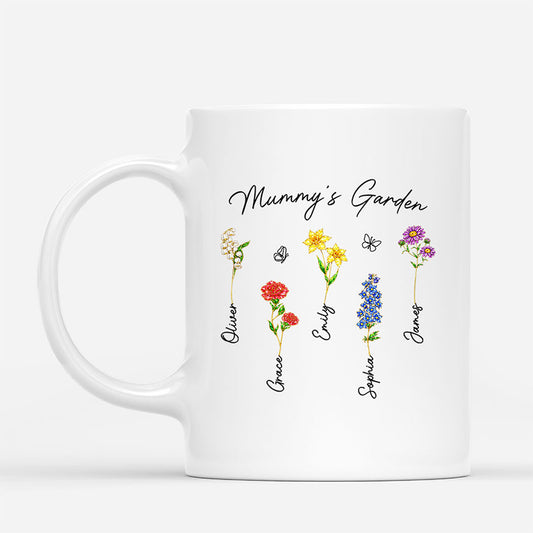 8171MUK1 personalised grannymummys garden mug with names 8171m8v5a_1
