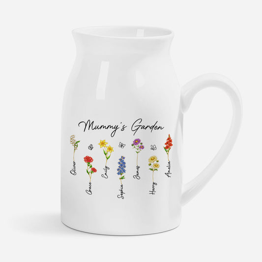 8171OUK1 personalised grannymummys garden flower vase with names 8171o8v5a