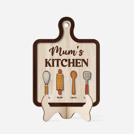 8176QUK1 personalised mums kitchen wooden plaque for mumgrandma 8176qcxma