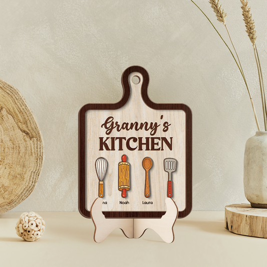 8176QUK2 personalised mums kitchen wooden plaque for mumgrandma 8176qcxma