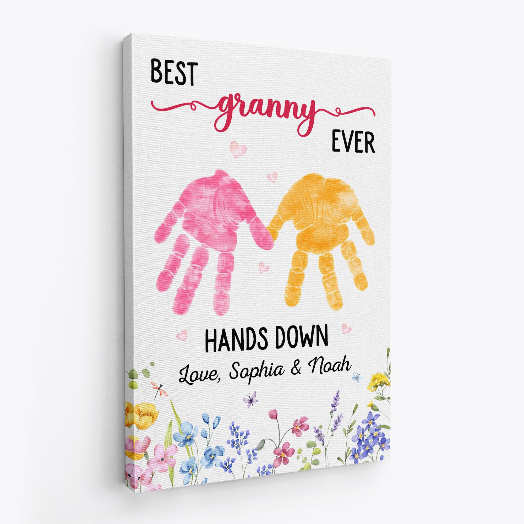8177CUK2 personalised best mumgranny ever hands down canvas 8177cnpaa