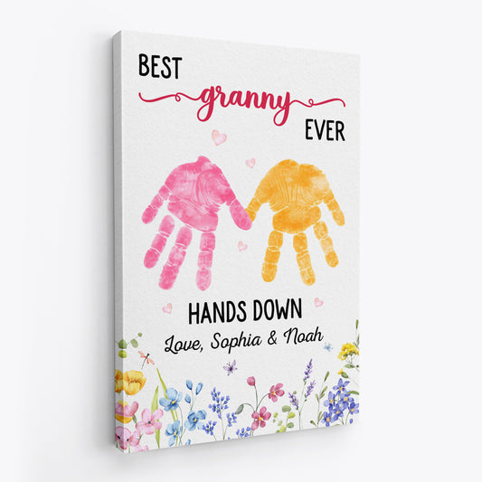 8177CUK2 personalised best mumgranny ever hands down canvas 8177cnpaa