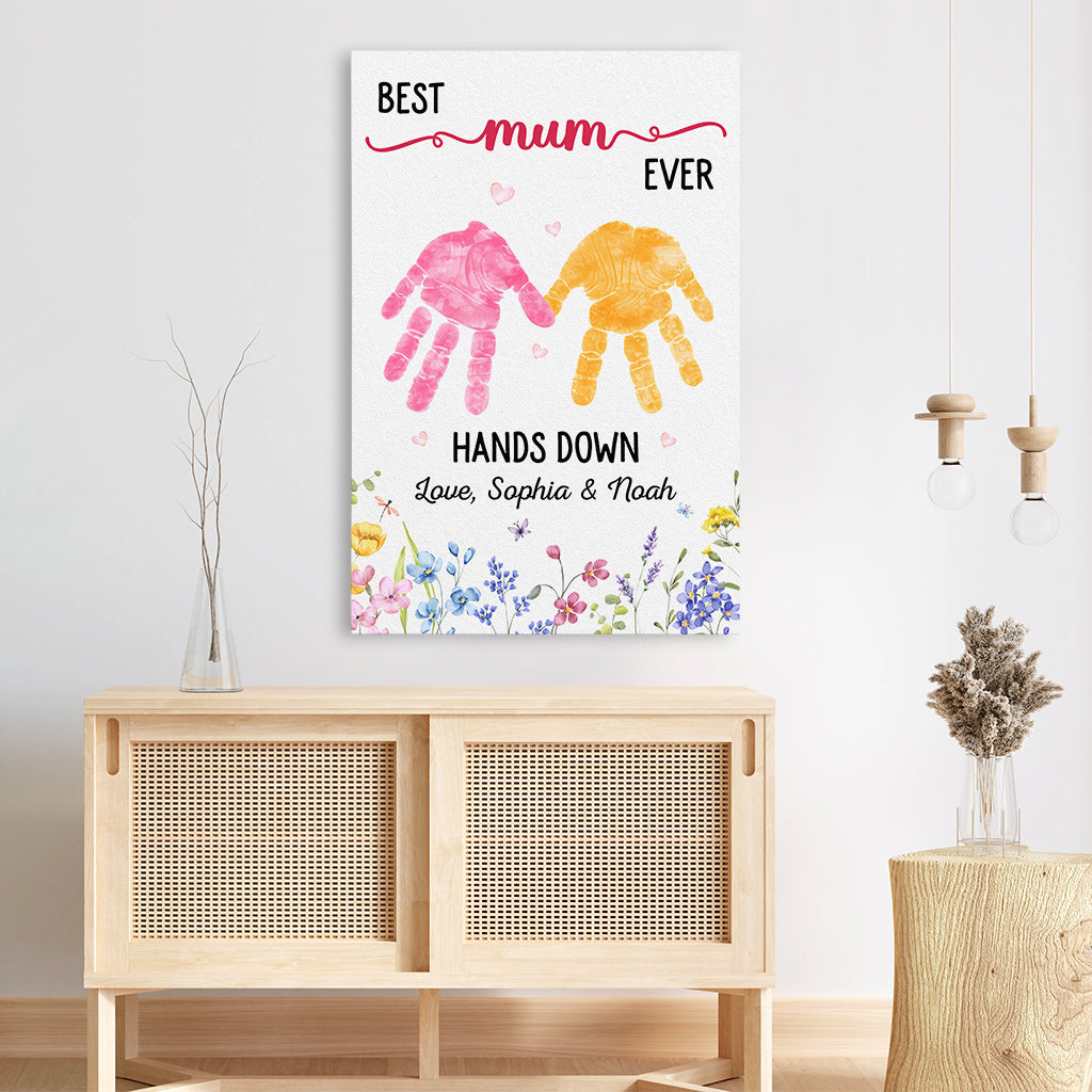 8177CUK3 personalised best mumgranny ever hands down canvas 8177cnpaa