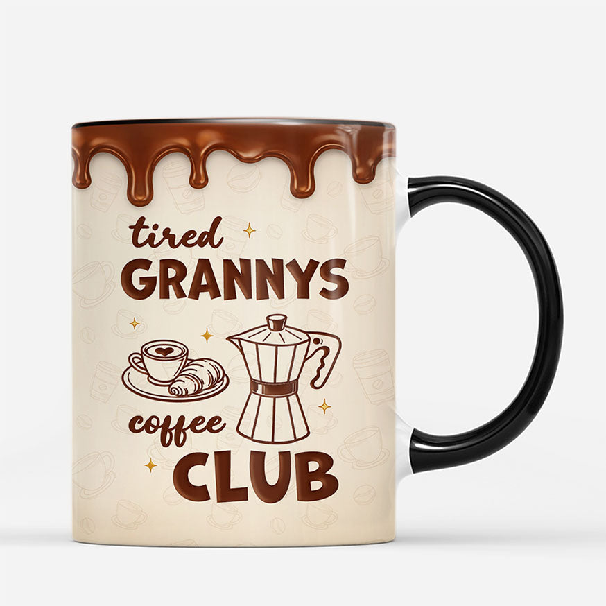 8182MUK4 personalised tired mums coffee club mug for mumgrandma 8182mnvwa