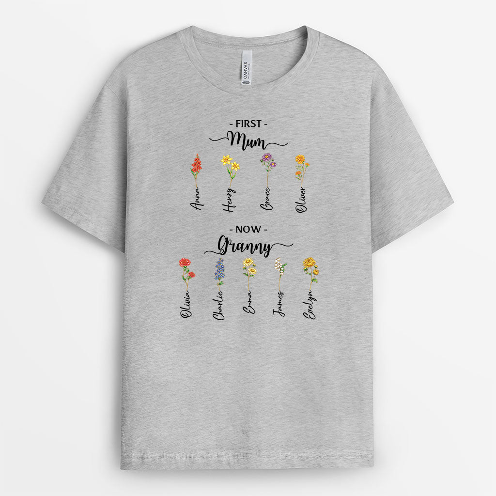 8192AUK1 personalised first mum now granny shirt grandmas garden gift 8192a8v5a_2