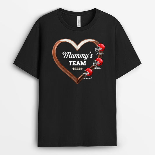 8222AUK1 personalised mummys football team tee shirt for mumgranny 8222anywa