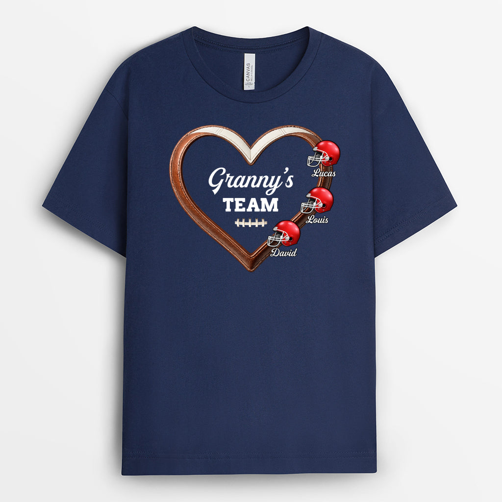 8222AUK2 personalised mummys football team tee shirt for mumgranny 8222anywa