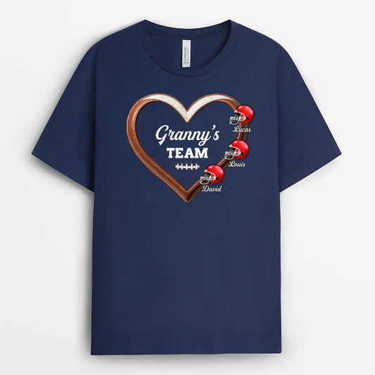 8222AUK2 personalised mummys football team tee shirt for mumgranny 8222anywa