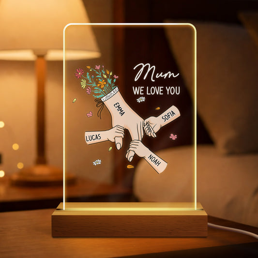 8227LUK1 personalised hand in hand night light for mumgranny 8227l6paa