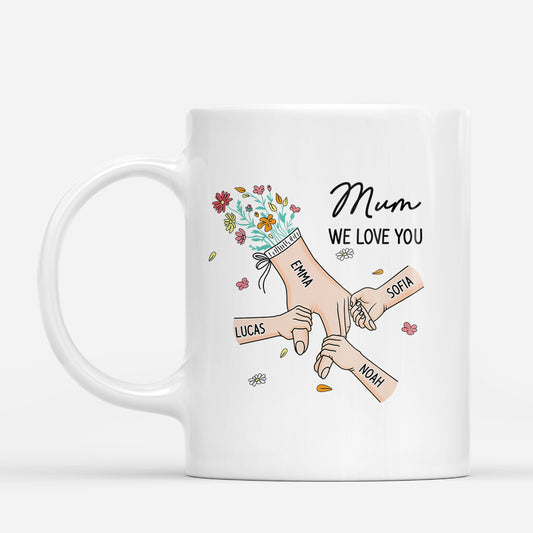 8227MUK1 personalised hand in hand coffee mug for mumgrandma 8227m6pa