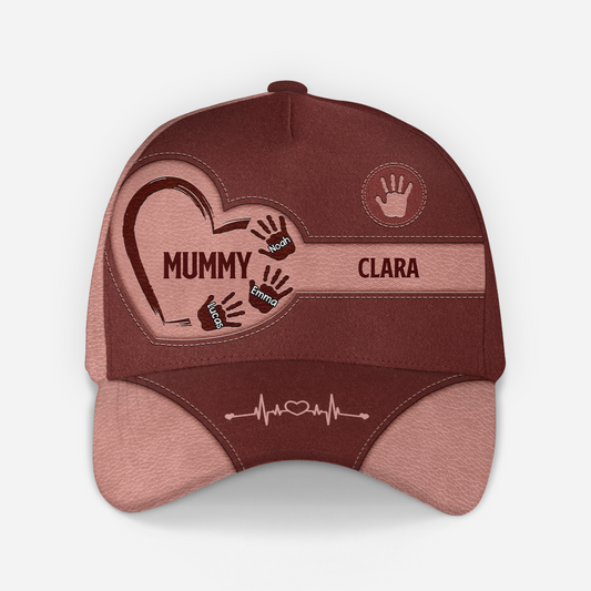 8231JUK2 3d printing effect personalised classic cap with handprints for dadmum 8231jtkma_61735a0c 46a0 4556 b75b b72e6ecb0b92