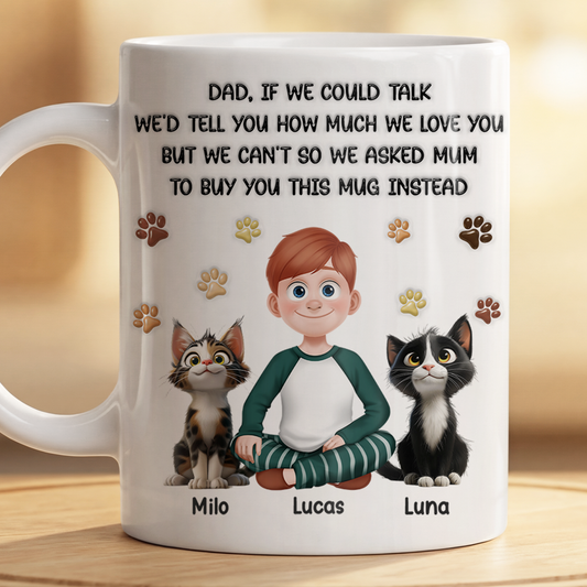 8234MUK2 3d printing effect personalised mum if i could talk mug from the cat 8234m8czc