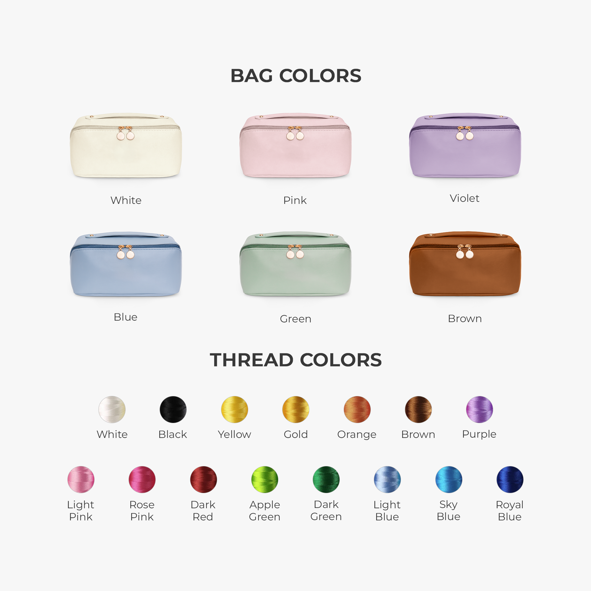 8241AUK3 personalised leather embroidered makeup bag_ with name for her 8241ab0p5a