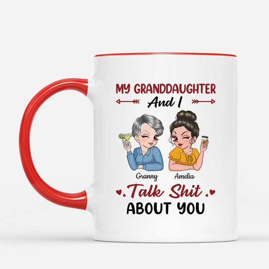 8243MUK1 personalised my daughter and i talk shit about you mug for mumgranny 8243mnvta_2