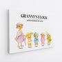 8252CUK2 personalised grannys flock duck canvas for grandmagrandad 8252c6pma